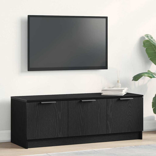 TV szekrény Fekete tölgy 102 x 35 x 36,5 cm Faanyag