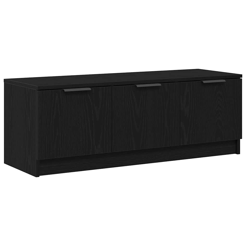 TV szekrény 102 x 35 x 36,5 cm Fekete tölgy Szerelt Fa