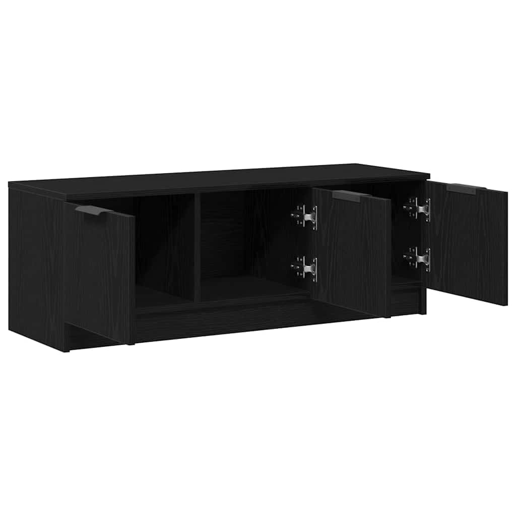 TV szekrény 102 x 35 x 36,5 cm Fekete tölgy Szerelt Fa