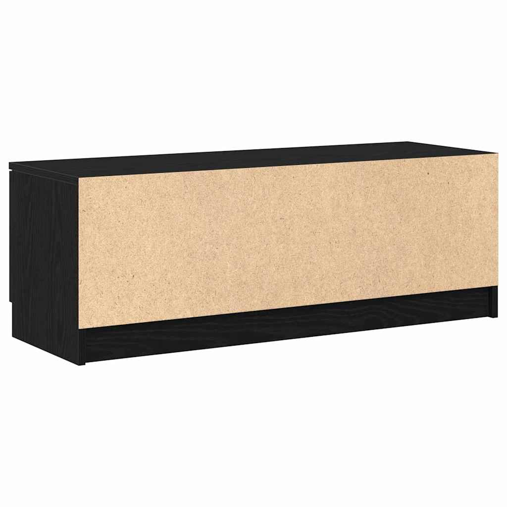 TV szekrény 102 x 35 x 36,5 cm Fekete tölgy Szerelt Fa