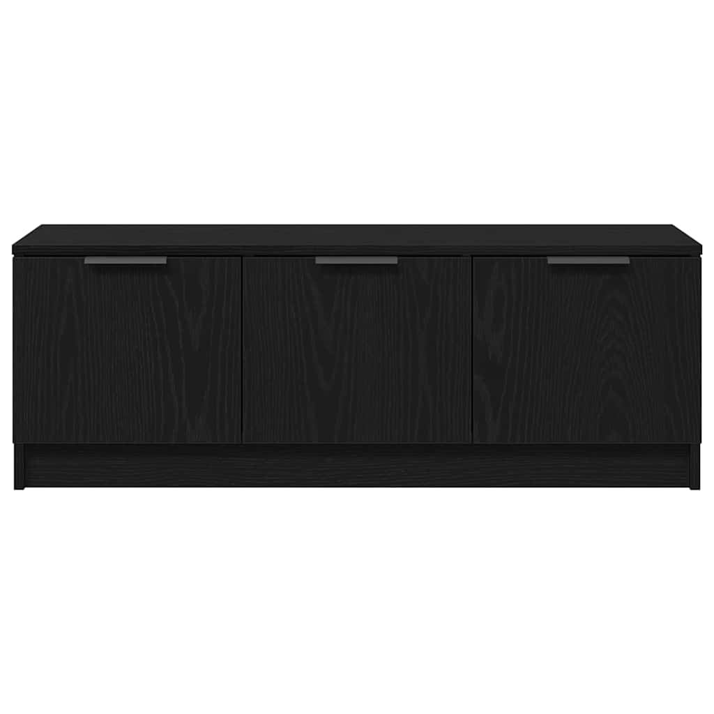 TV szekrény 102 x 35 x 36,5 cm Fekete tölgy Szerelt Fa