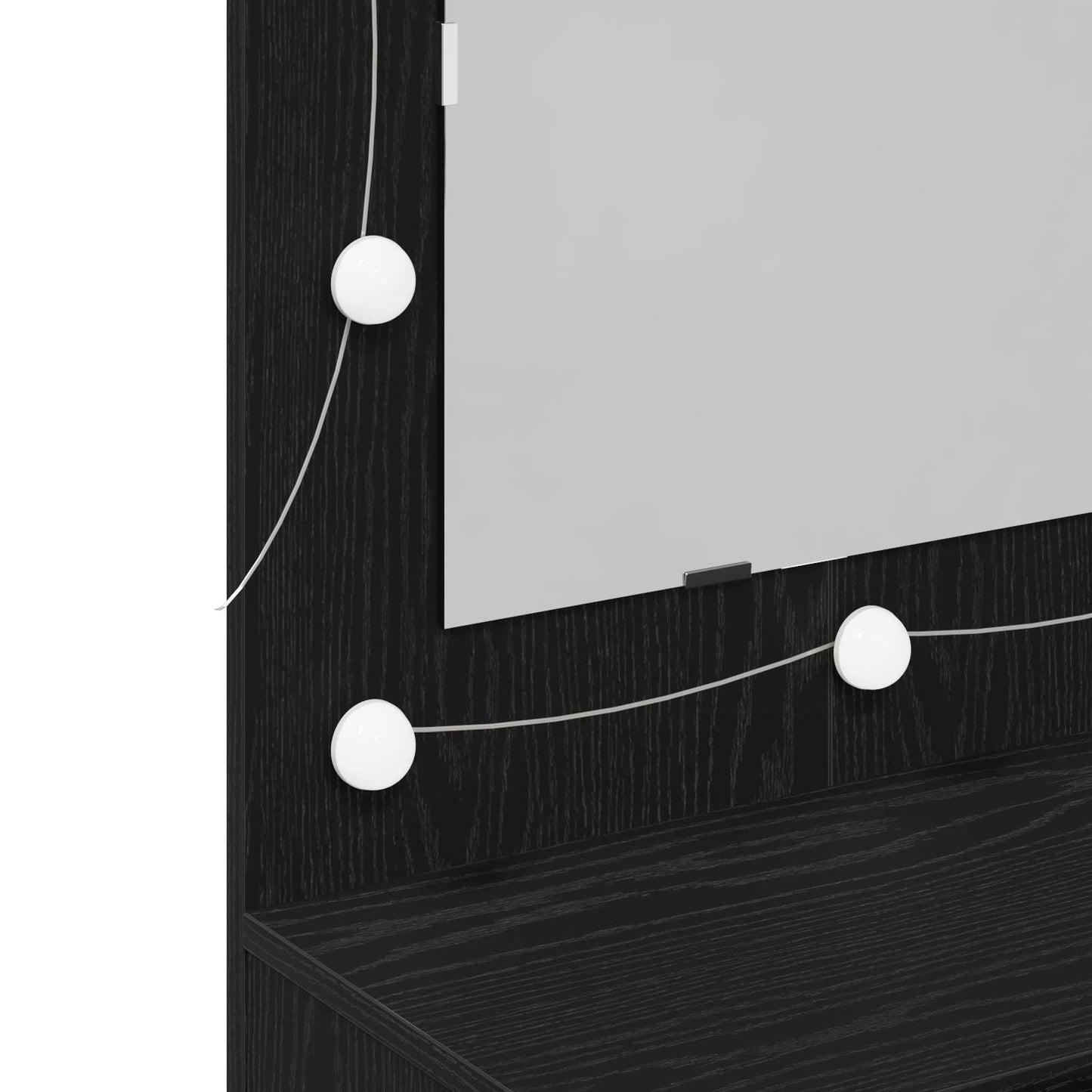 Tükörszekrény Fekete tölgy 90 x 31,5 x 62 cm Szerelt Fa