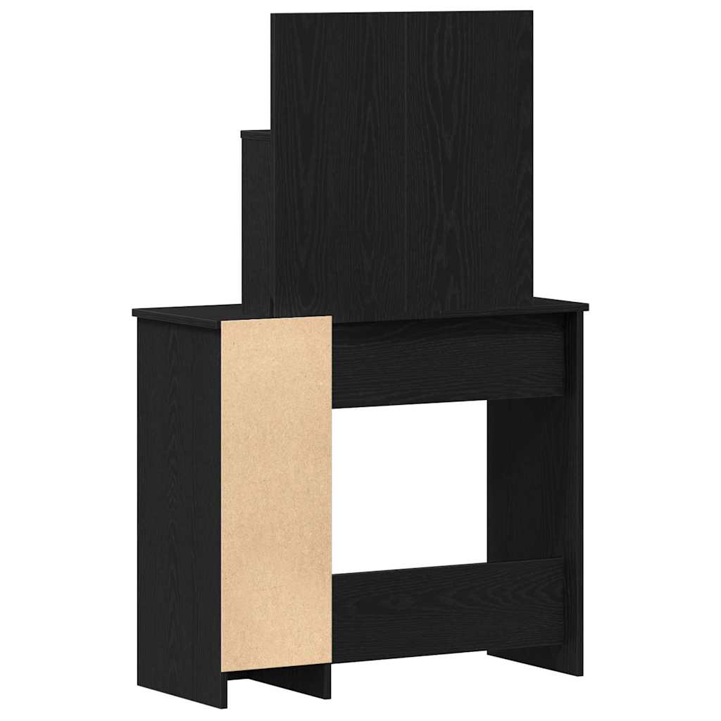 Öltözködőasztal Fekete tölgy 86,5 x 35 x 136 cm Szerelt Fa