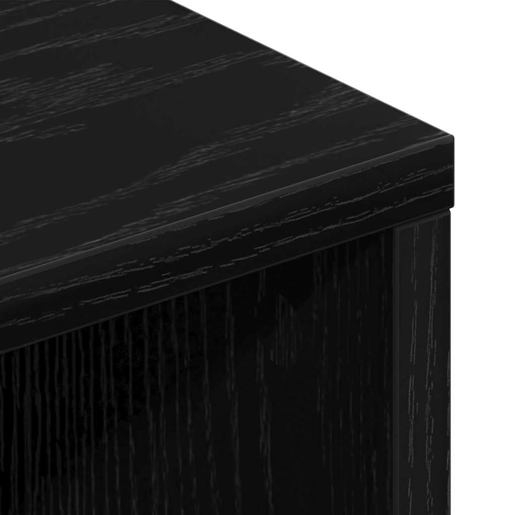 TV szekrény fiókkal Fekete tölgy 150 x 30 x 44,5 cm Faanyag