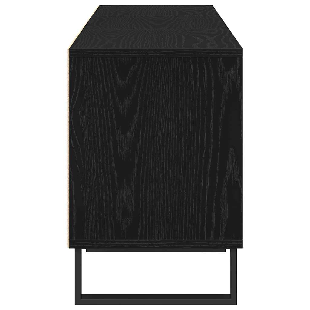 TV szekrény 150 x 30 x 44,5 cm Fekete tölgy Szerelt Fa