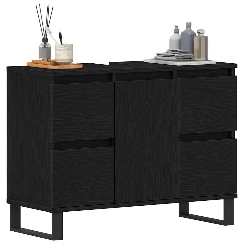 Fürdőszoba Székény Fekete tölgy 80 x 33 x 60 cm Szerelt Fa