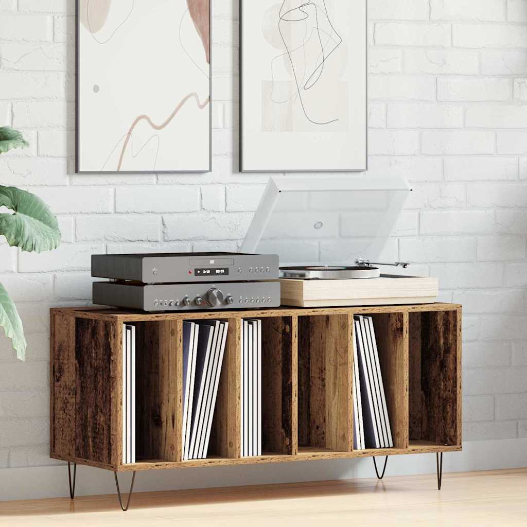 Hanglemez szekrény polcokkal Régi fa 100 x 38 x 48 cm Faanyag