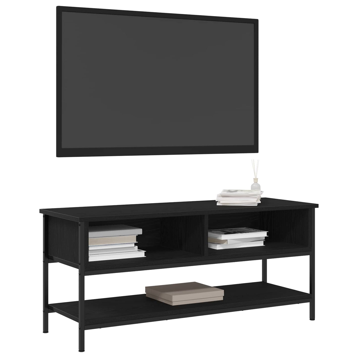 TV szekrény garnitúra 100 x 35 x 45 cm Fekete tölgy Szerelt Fa