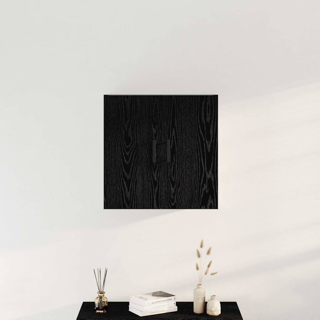 Fali szekrény 60 x 31 x 60 cm Szerelt Fa Fekete tölgy