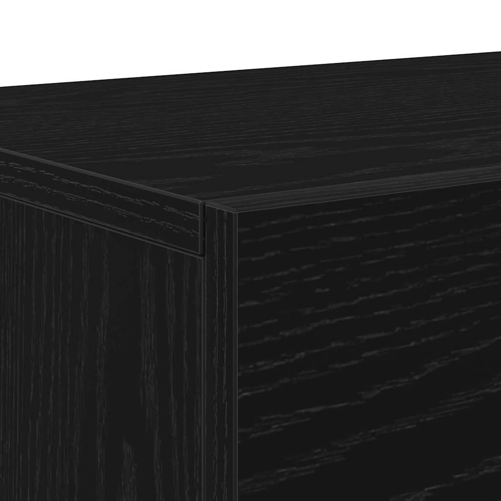 TV szekrény garnitúra 150 x 30 x 50 cm Fekete tölgy Szerelt Fa