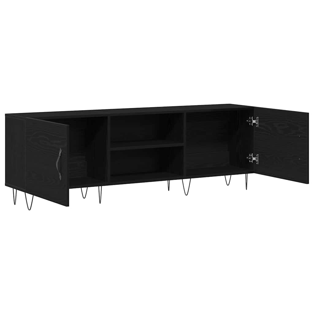 TV szekrény garnitúra 150 x 30 x 50 cm Fekete tölgy Szerelt Fa