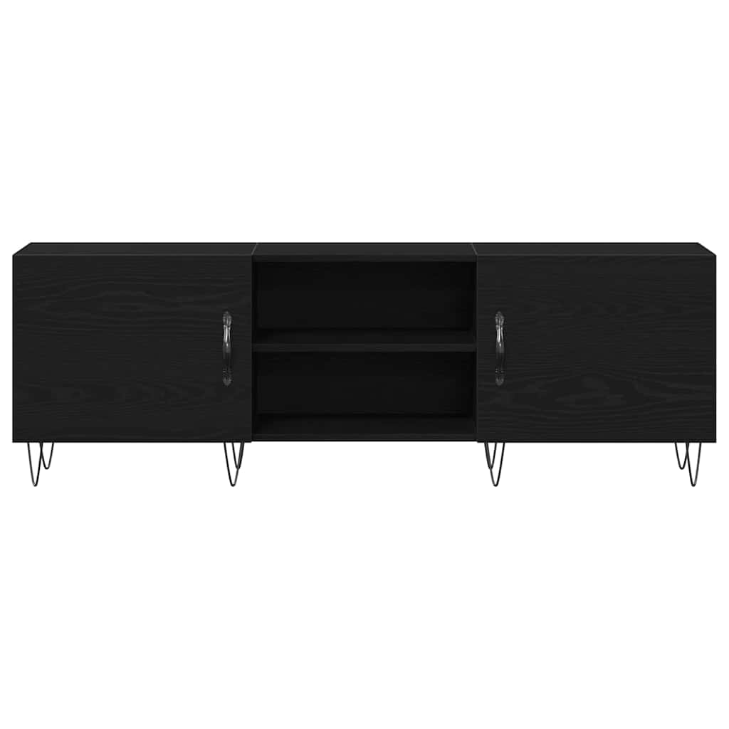TV szekrény garnitúra 150 x 30 x 50 cm Fekete tölgy Szerelt Fa