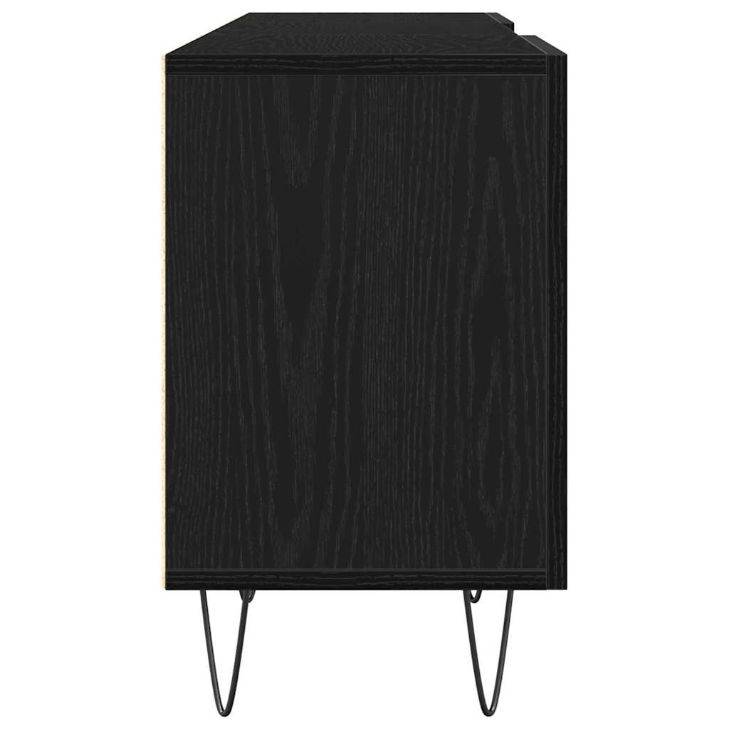 TV szekrény garnitúra 150 x 30 x 50 cm Fekete tölgy Szerelt Fa