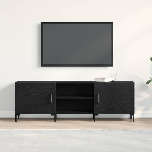 TV szekrény garnitúra Fekete tölgy 150 x 30 x 50 cm Faanyag