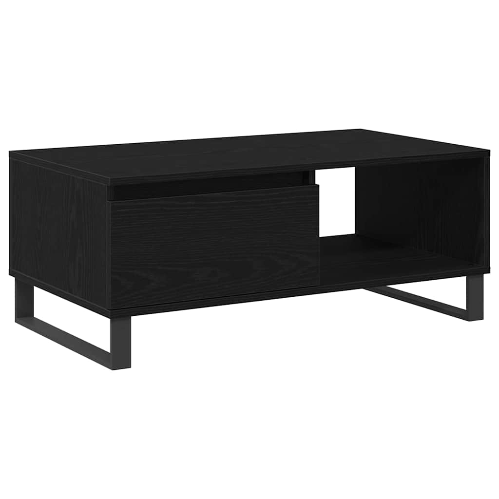 Dohányzóasztal Fekete tölgy 90 x 50 x 36,5 cm Szerelt Fa