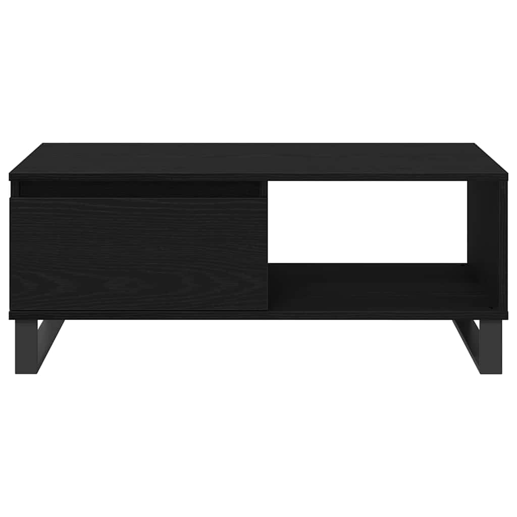 Dohányzóasztal Fekete tölgy 90 x 50 x 36,5 cm Szerelt Fa