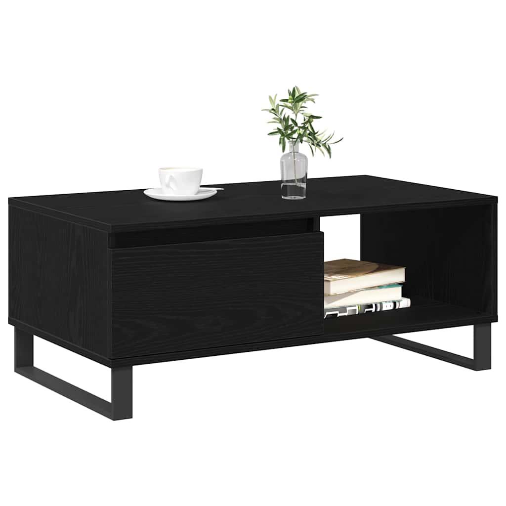 Dohányzóasztal Fekete tölgy 90 x 50 x 36,5 cm Szerelt Fa