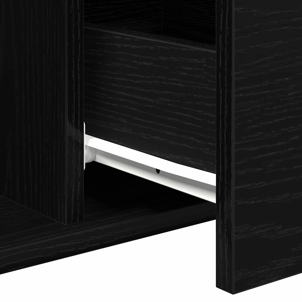 Dohányzóasztal Fekete tölgy 90 x 50 x 36.5 cm Szerelt Fa