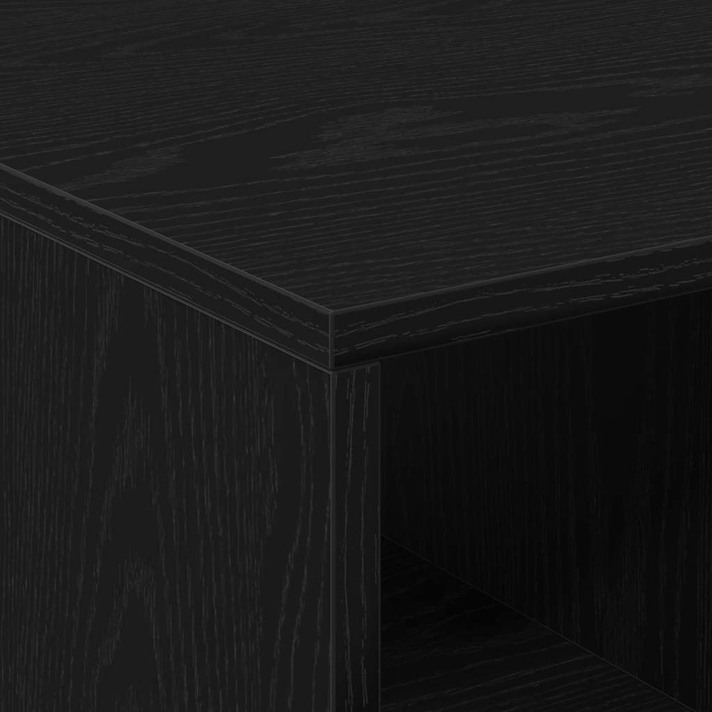 Dohányzóasztal Fekete tölgy 90 x 50 x 36.5 cm Szerelt Fa