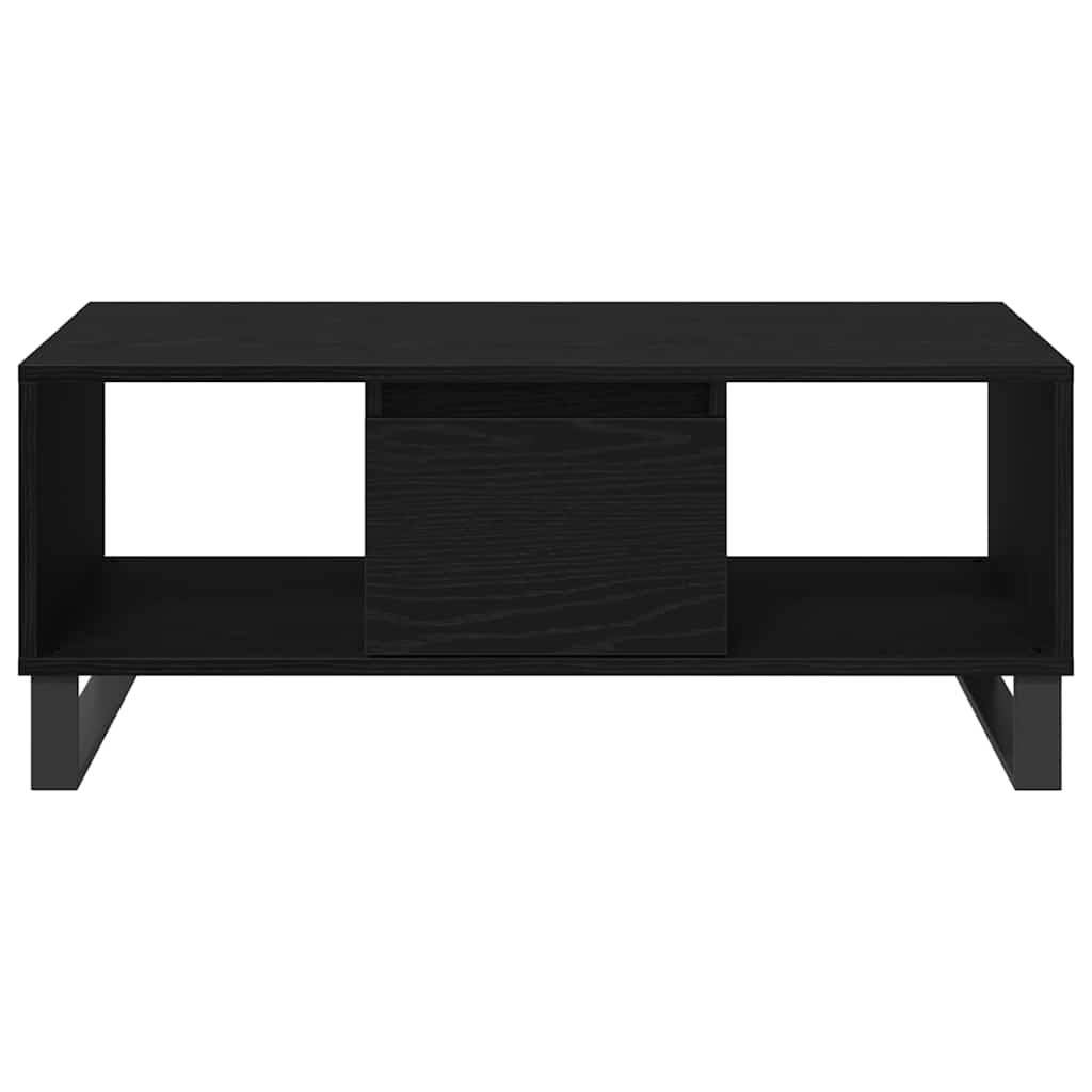 Dohányzóasztal Fekete tölgy 90 x 50 x 36.5 cm Szerelt Fa