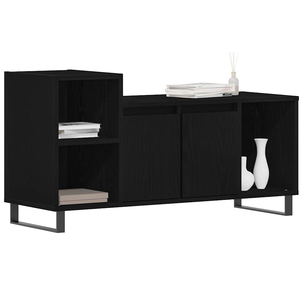 TV szekrény garnitúra 100 x 35 x 55 cm Fekete tölgy Szerelt Fa