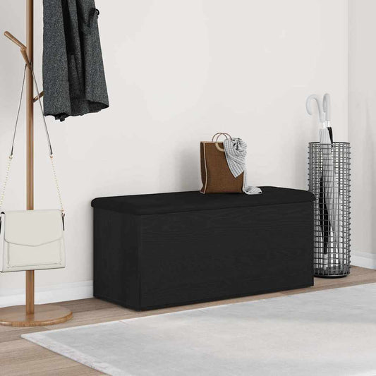 Tárolópad tárolóval Musta tammi 102 x 42 x 45 cm Faanyag