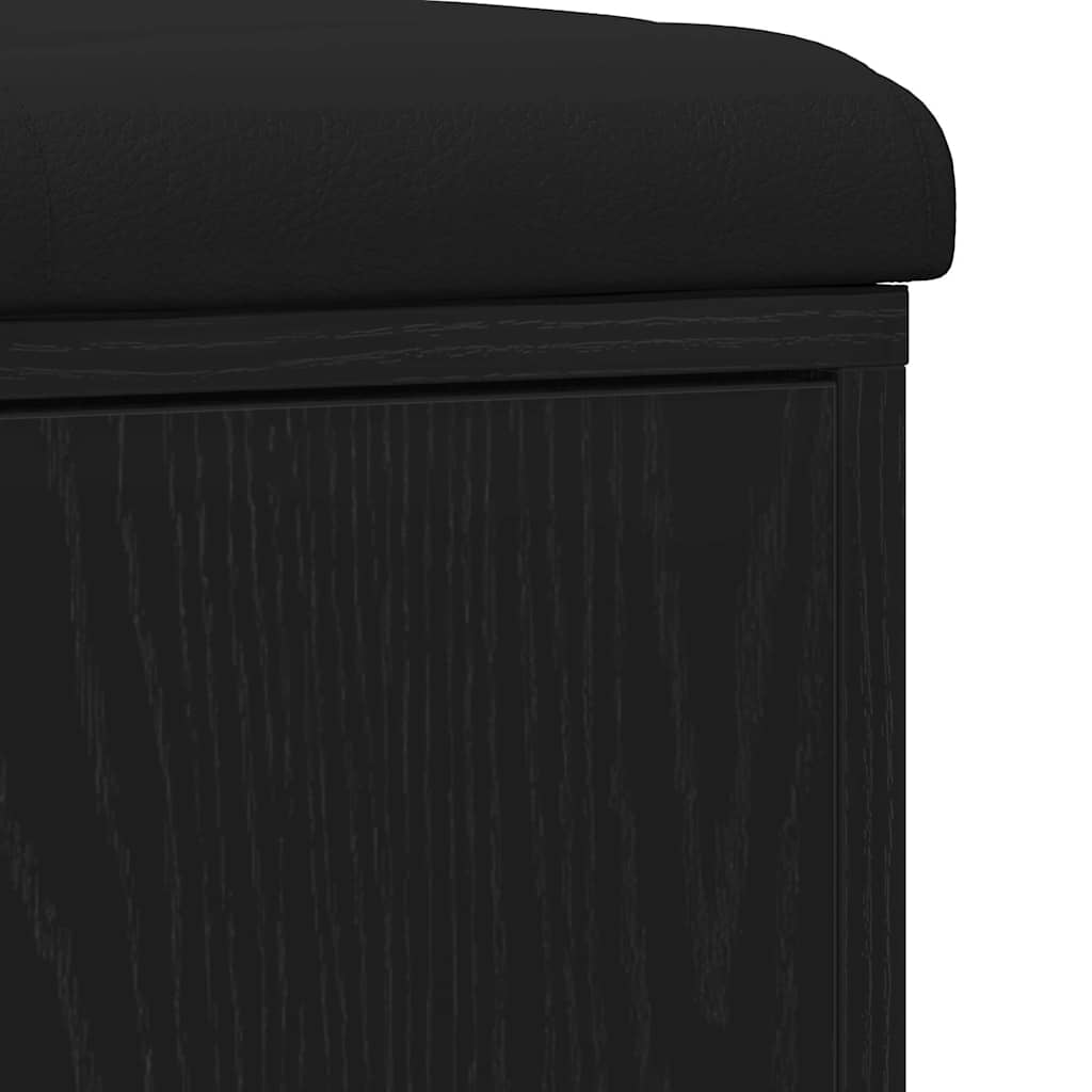 Tárolópad Fekete tölgy 102 x 32 x 50 cm Szerelt Fa