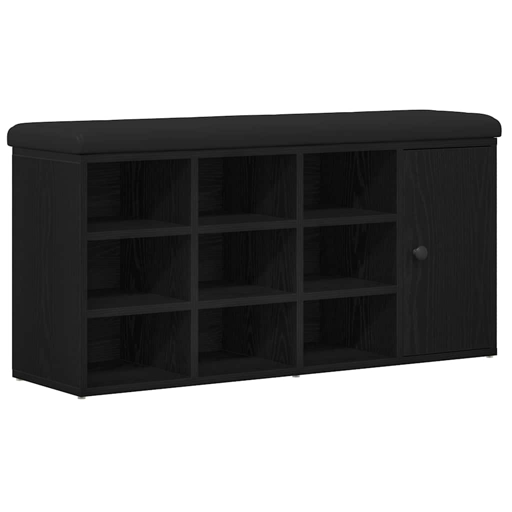 Tárolópad Fekete tölgy 102 x 32 x 50 cm Szerelt Fa