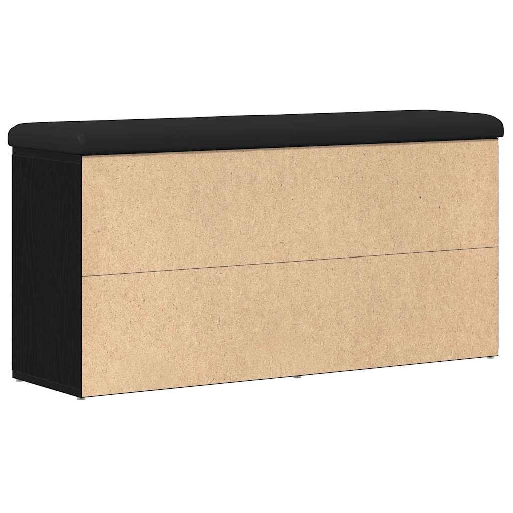 Tárolópad Fekete tölgy 102 x 32 x 50 cm Szerelt Fa