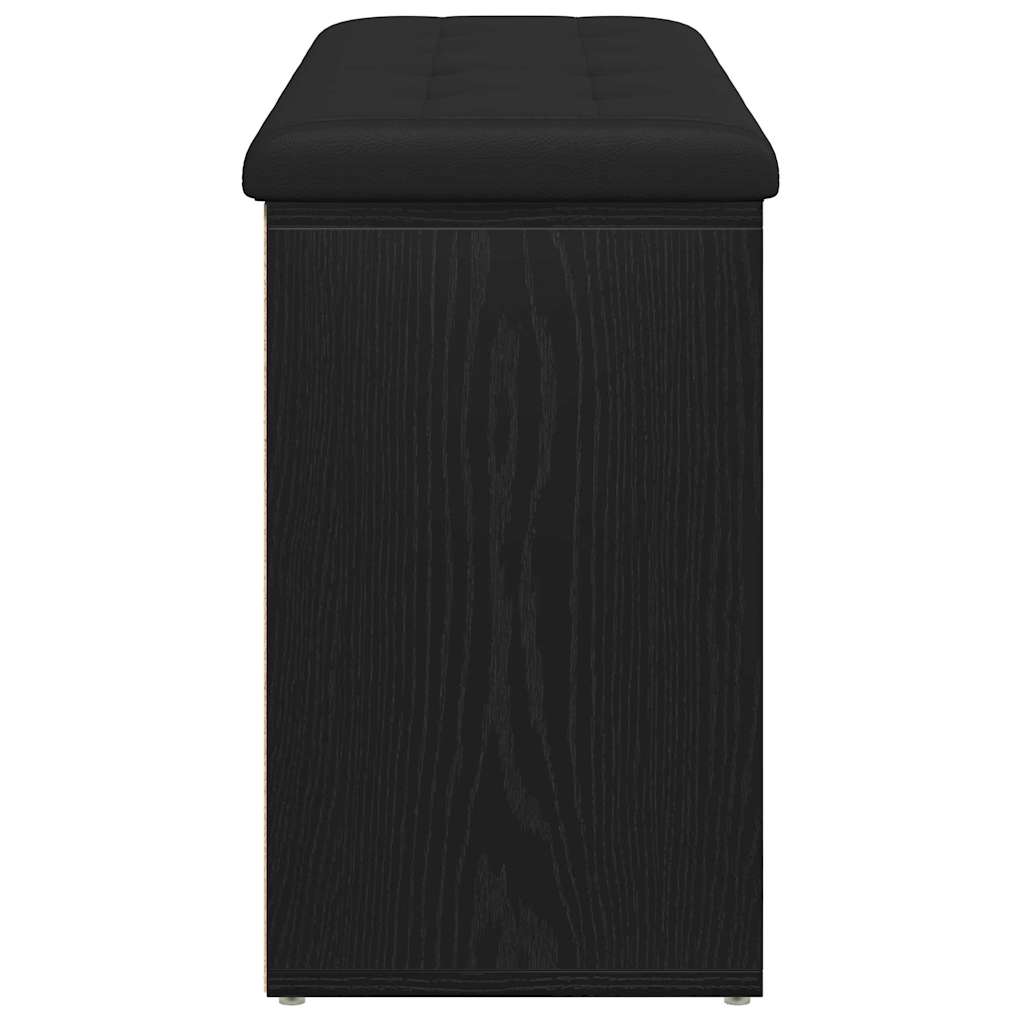 Tárolópad Fekete tölgy 102 x 32 x 50 cm Szerelt Fa