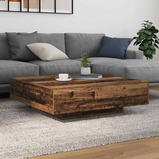 Dohányzóasztal Öreg fa 100 x 100 x 31 cm Faanyag