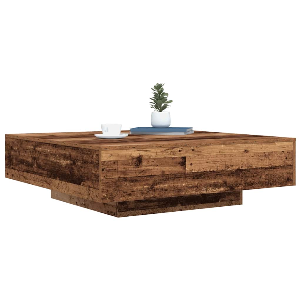 Dohányzóasztal Öreg fa 100 x 100 x 31 cm Szerelt Fa