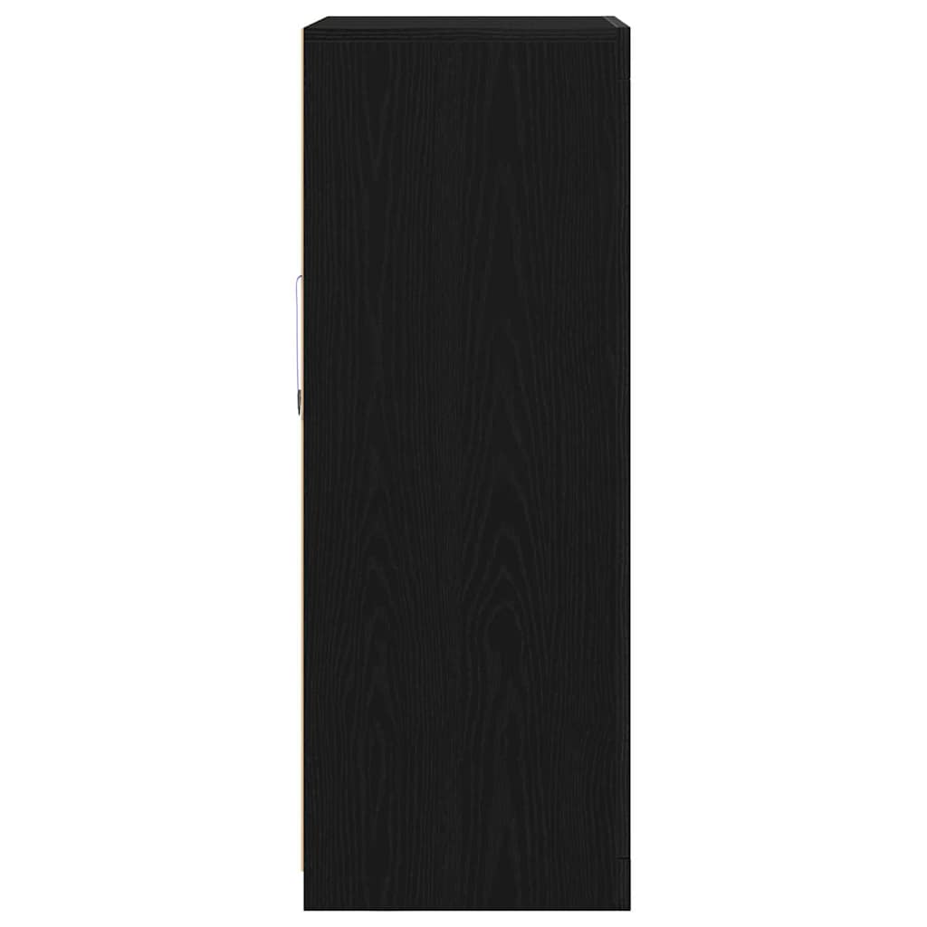 LED tálaló 60,5 x 37 x 100 cm Szerelt Fa Fekete tölgy