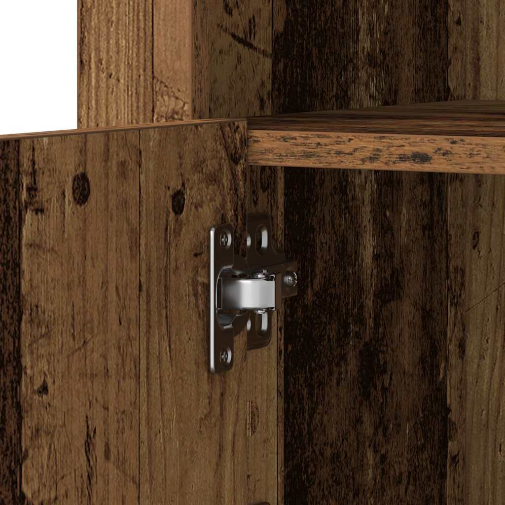LED tálaló 41 x 37 x 67 cm Szerelt Fa Öreg fa