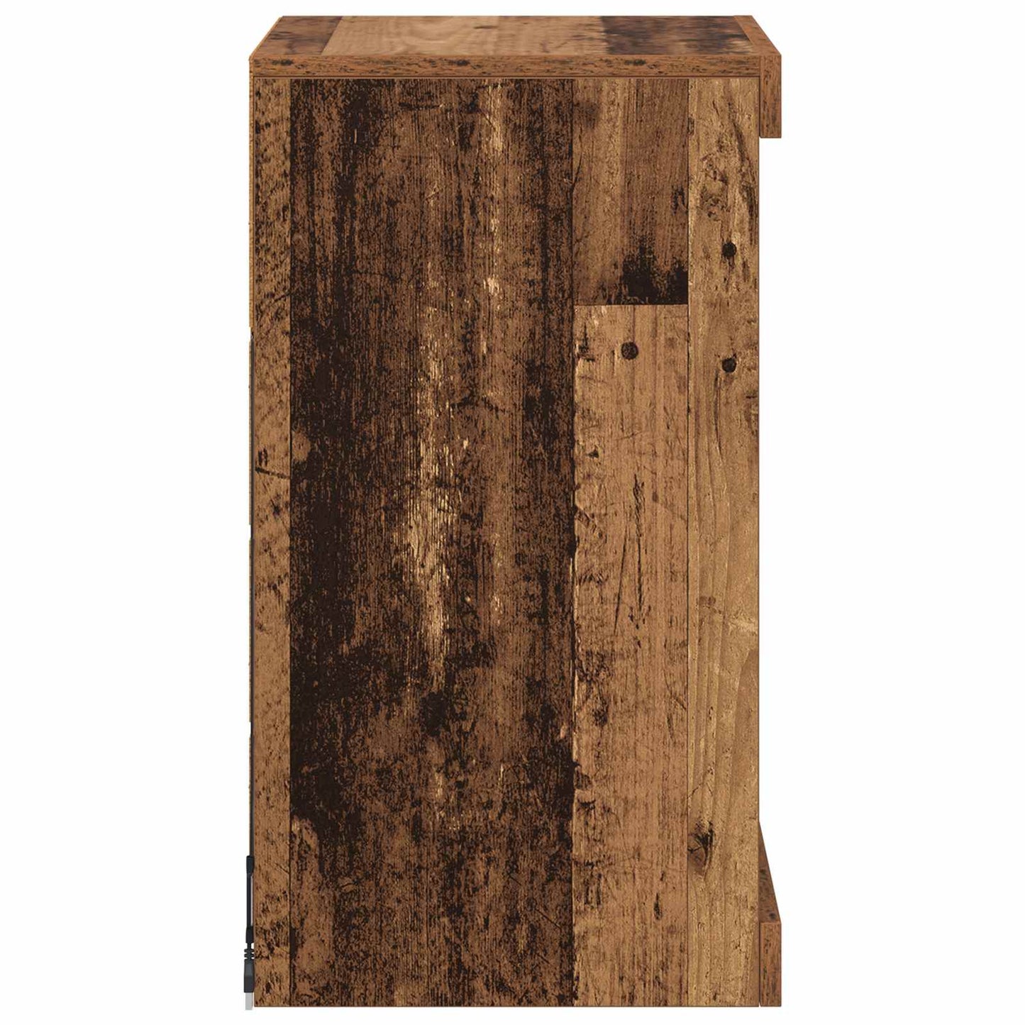 LED tálaló Öreg fa 41 x 37 x 67 cm Szerelt Fa