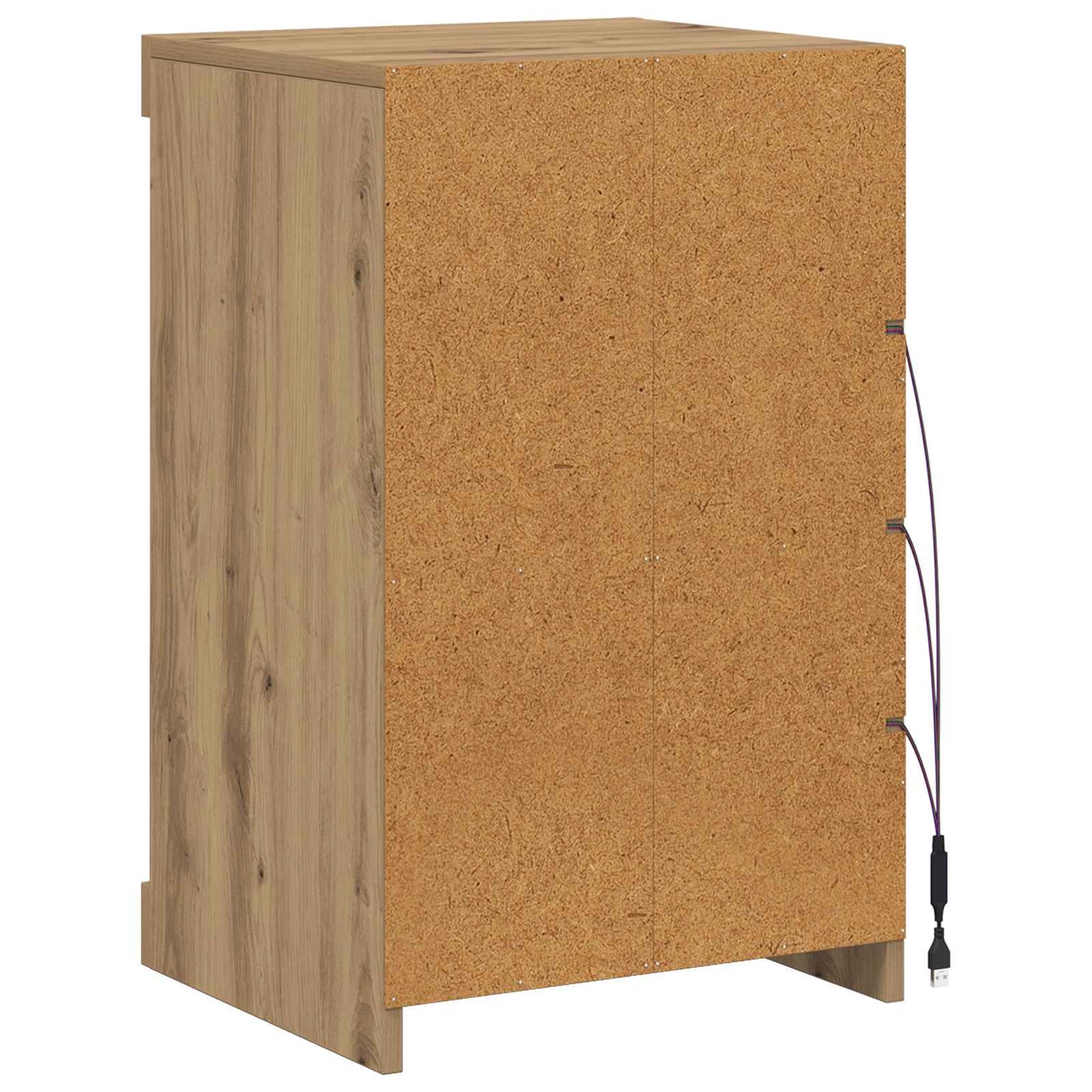 LED tálaló Artisan tölgy 41 x 37 x 67 cm Szerelt Fa