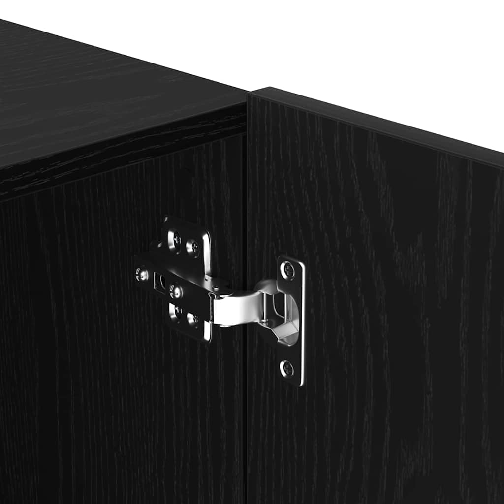 TV szekrény garnitúra 100 x 30 x 41 cm Fekete tölgy Szerelt Fa
