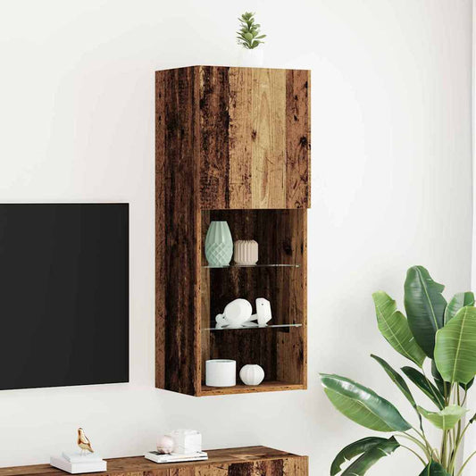TV szekrény garnitúra Öreg fa 40,5 x 30 x 102 cm Faanyag