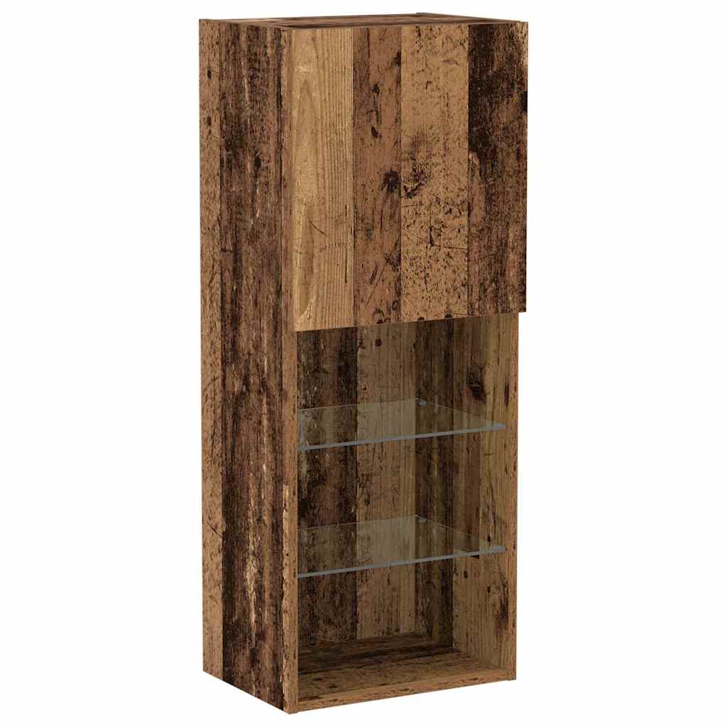 TV szekrény garnitúra 40,5 x 30 x 102 cm Öreg fa Szerelt Fa