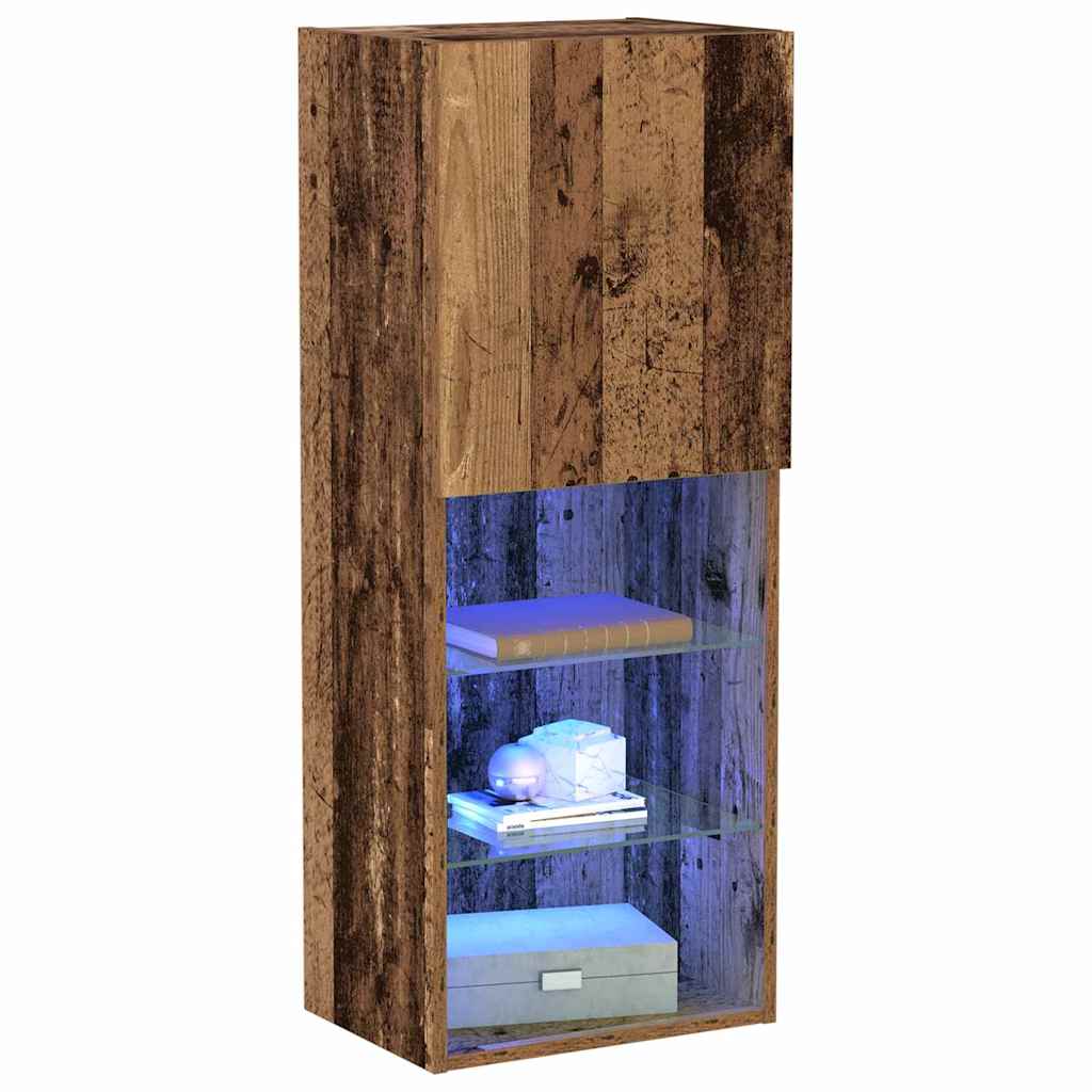 TV szekrény garnitúra 40,5 x 30 x 102 cm Öreg fa Szerelt Fa