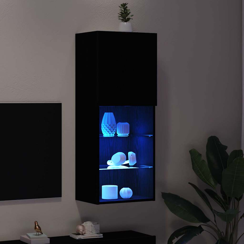TV szekrény garnitúra 40,5 x 30 x 102 cm Fekete tölgy