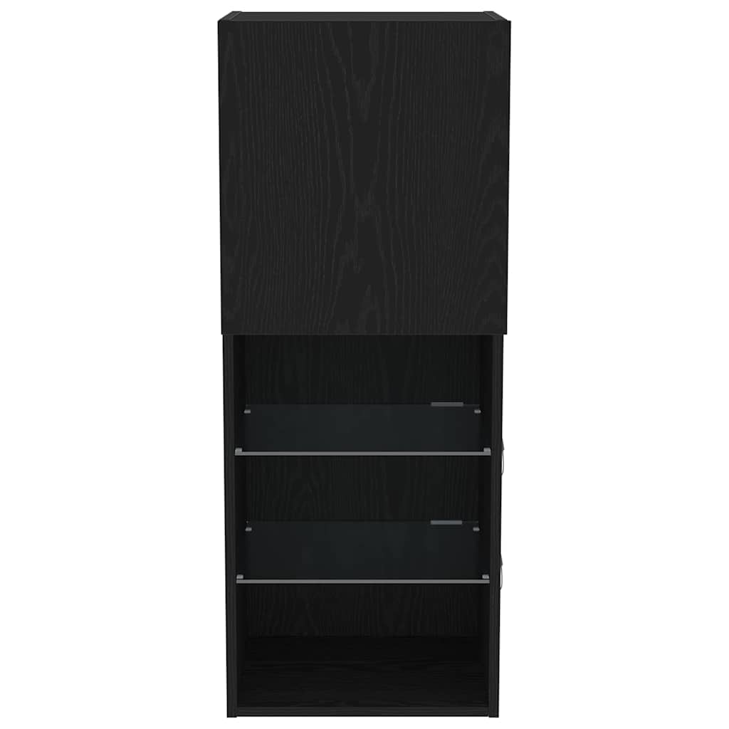 TV szekrény garnitúra 40,5 x 30 x 102 cm Fekete tölgy