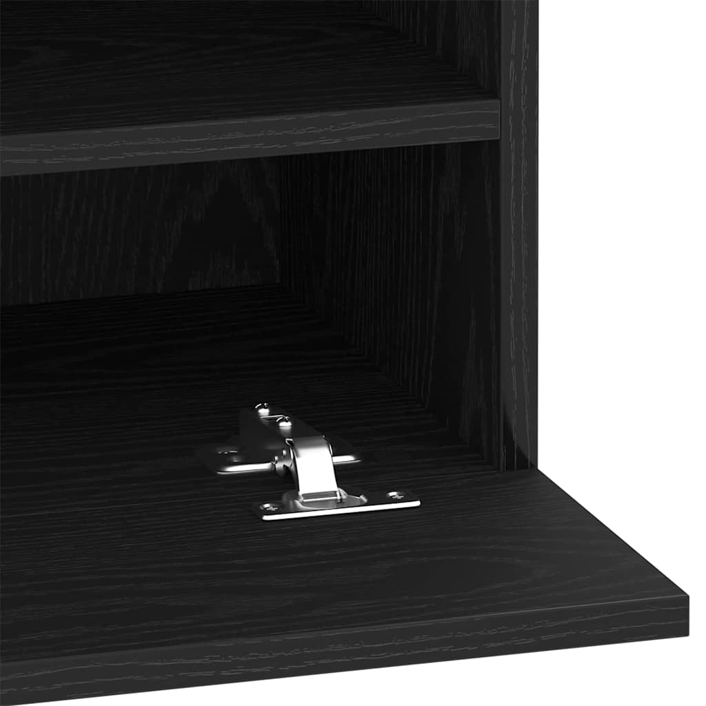 TV szekrény garnitúra 40 x 30 x 60,5 cm Fekete Szerelt Fa