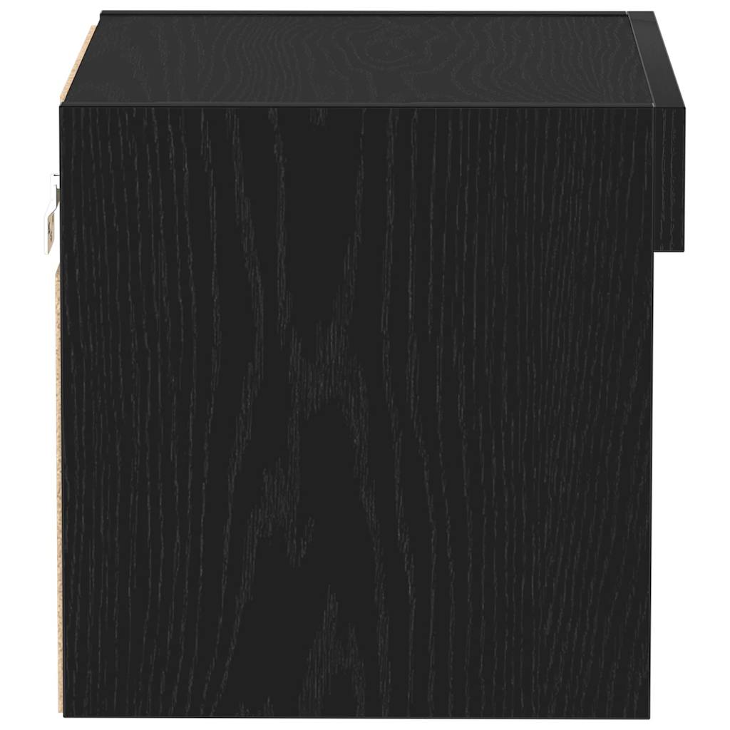 TV szekrény garnitúra 40 x 30 x 30 cm Fekete tölgy Szerelt Fa