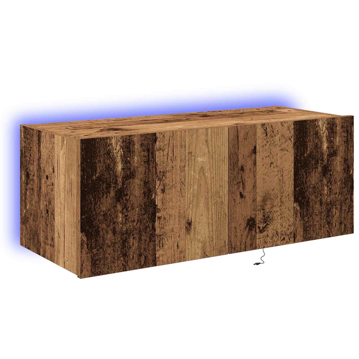 TV Fali Szekrény 80 x 35 x 31 cm Öreg fa Szerelt Fa