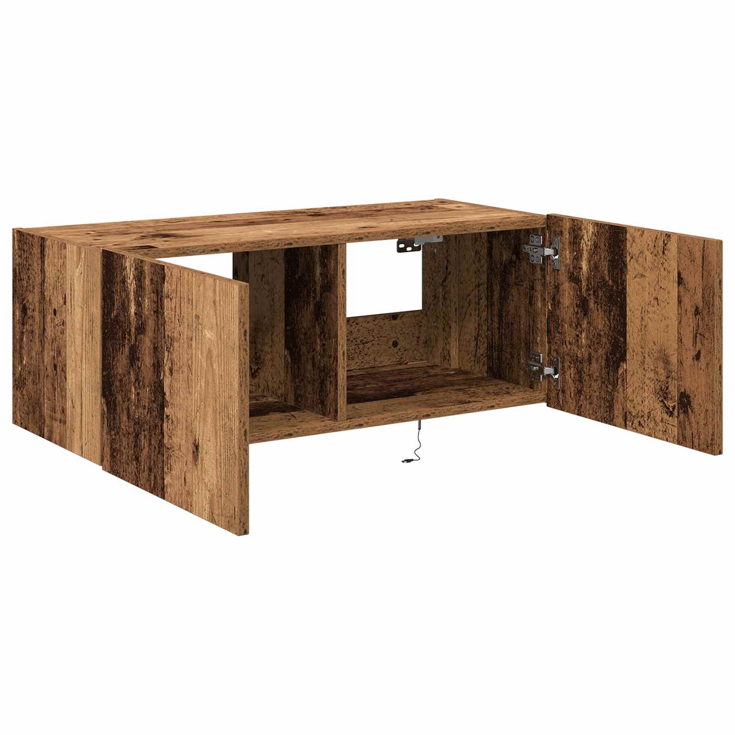 TV Fali Szekrény 80 x 35 x 31 cm Öreg fa Szerelt Fa