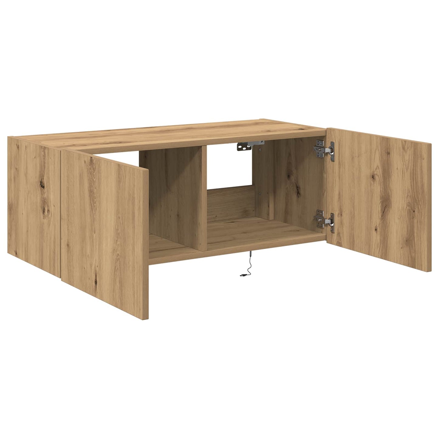 TV Fali Szekrény 80 x 35 x 31 cm Artisan tölgy Szerelt Fa