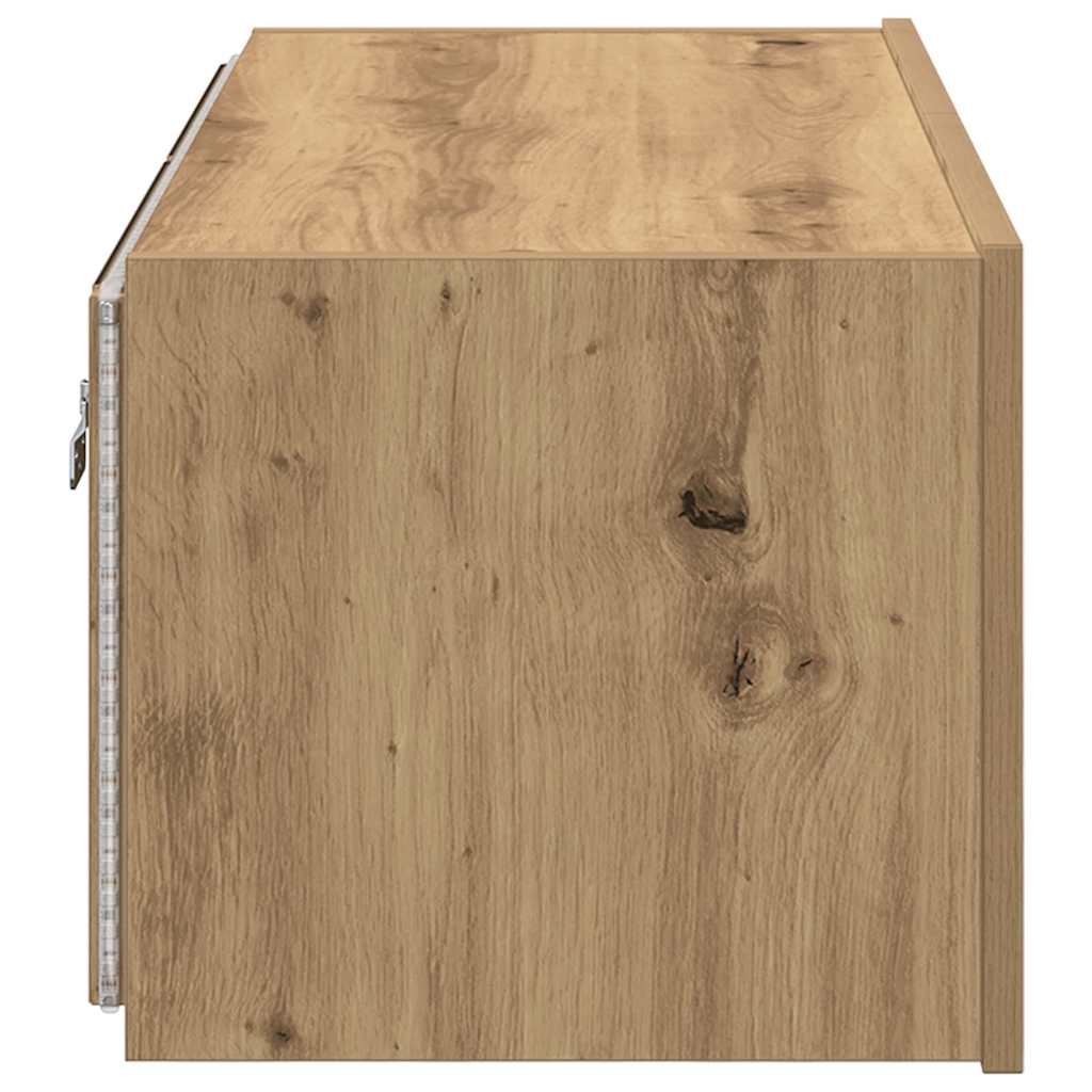 TV Fali Szekrény 80 x 35 x 31 cm Artisan tölgy Szerelt Fa