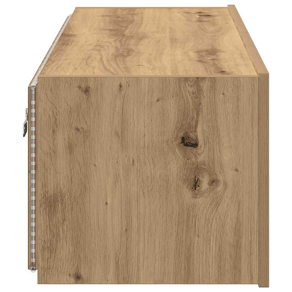 TV Fali Szekrény 100 x 35 x 31 cm Artisan tölgy Szerelt Fa