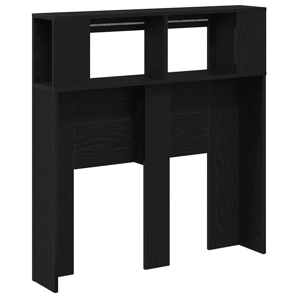 LED ágytámla Fekete tölgy 100 x 18,5 x 103,5 cm Faanyag